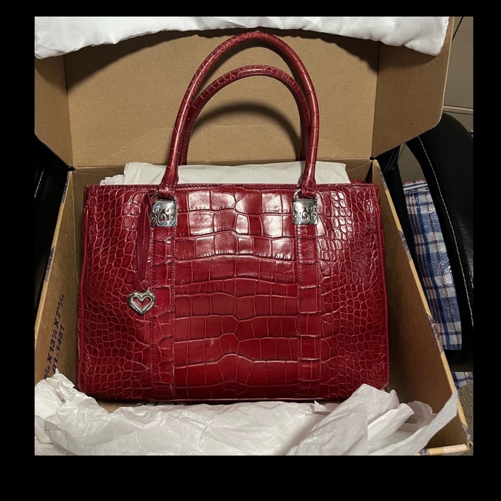 Brighton Red Tote Bag with Elegant Design
